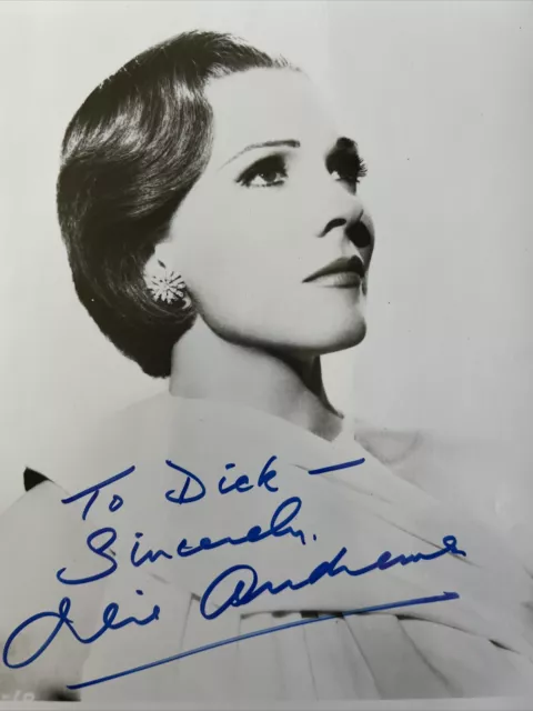Julie Andrews Stunning SIGNED PHOTO COA Gorgeous PSA to Dick