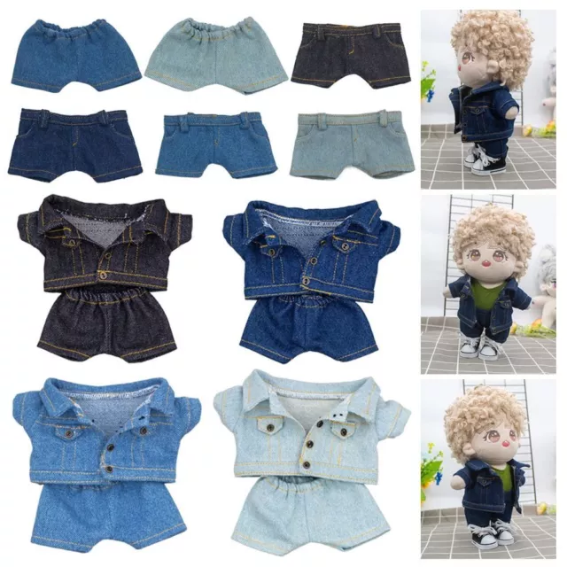 Jeans 10cm Puppenkleidung Puppe Jeans Hose Mode Baumwolle Jacke 10cm Puppenjeans