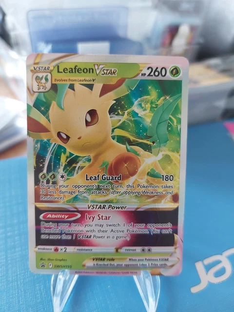 Pokémon TCG Leafeon VSTAR SWSH Black Star Promos SWSH195 Holo Promo