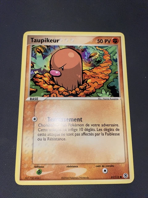 Taupikeur Commune - Pokemon 61/112 Ex Rouge Feu Vert Feuille Neuf Francais