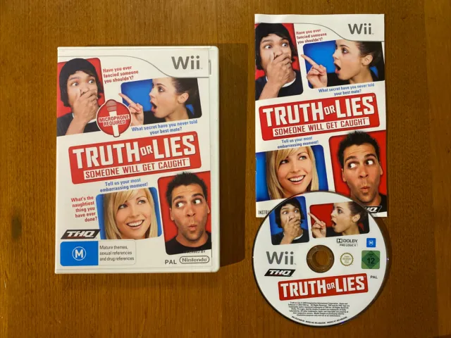 TRUTH OR LIES (M) NINTENDO Wii PAL INCLUDES MANUAL OZ SELLER