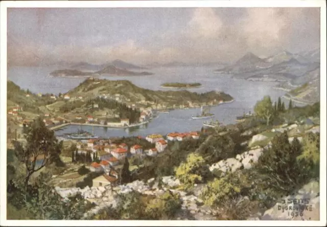 11036179 Dubrovnik Ragusa Gruz Kuenstlerkarte J. Seitz 1936 Croatia