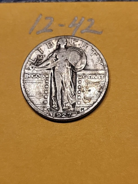1927 D  Standing Liberty Quarter VG  Lot 12-42
