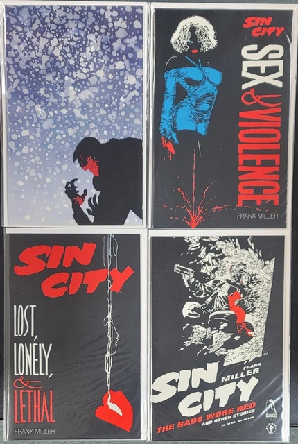 Sin City 4 Issue One-Shot Set! Dark Horse Comics 1994 Lot Set! VF-NM 8.0-9.0+!