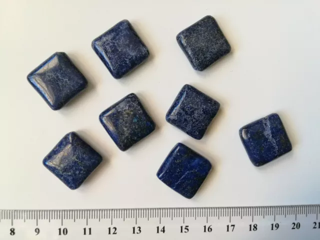 Perlas rombo lapislázuli y pirita 23 mm X 8 UNIDADES azul abalorios 3