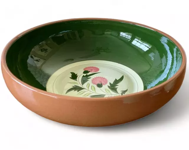 LARGE (12-inch) Stangl Pottery THISTLE Serving Bowl  (Vintage/Fruit Bowl/1950s)