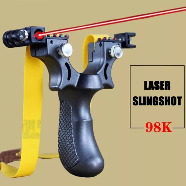 Quick Press Infrared Aiming Single Bow Toy Rack Outdoor 98K Slingshot