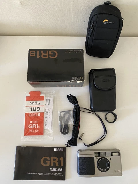 Ricoh GR1s Point & Shoot 35mm Film Camera silver tested. [excellent]