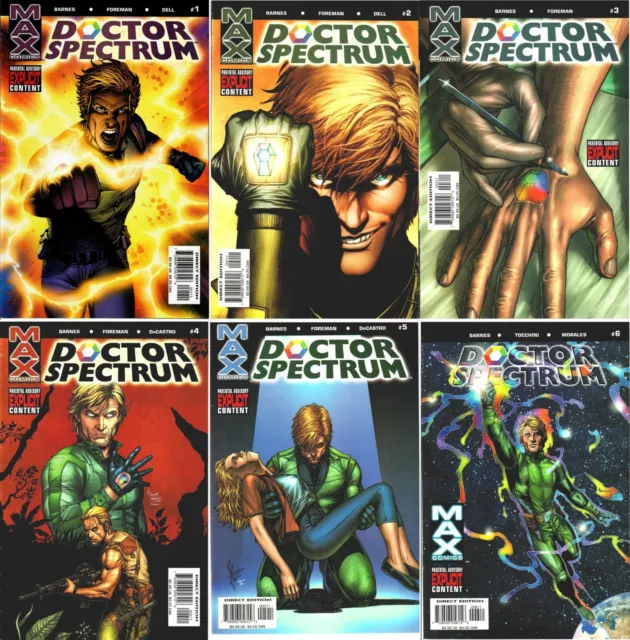 Doctor Spectrum Complete 6 issue set (Max Comics, 2004-2005, Straczynski)
