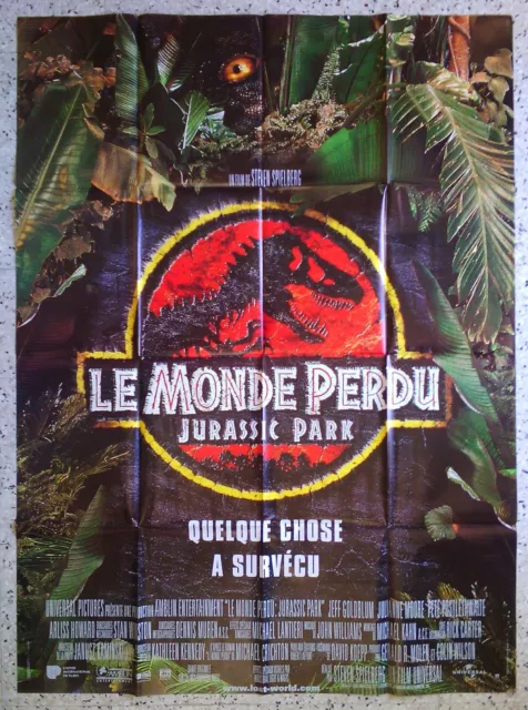 Le Monde Perdu Jurassic Park Spielberg 1996 Affiche Originale Française 120x160