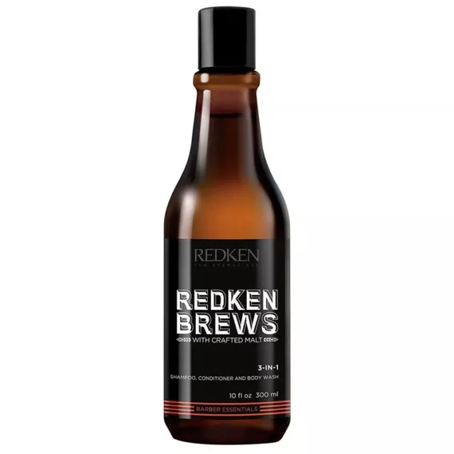 Redken Brews  for Men 3-in-1 Shampoo & Conditioner & Body Wash 300 ml