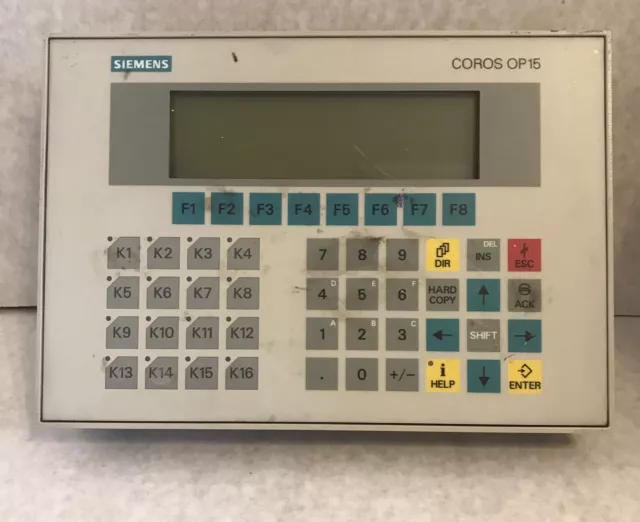 SIEMENS COROS OP 15-C2 OPERATOR PANEL 6AV3515-1MA32 Siemens OP15C2