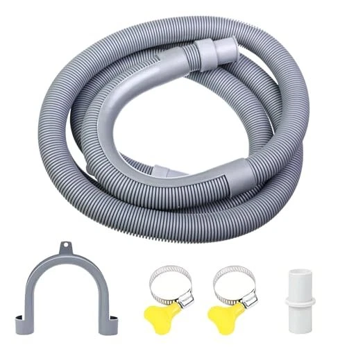Rallonge De Tuyau De Vidange Pour Lave-linge Et Lave-vaisselle - 1 Mètre Avec Colliers Et Support En U