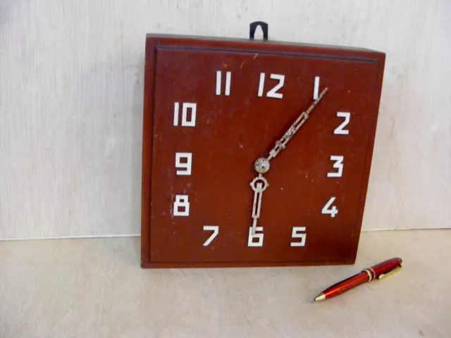 Rare Vedette Art Deco Wall Clock For Conversion-French-120 V0Lt Ac-For Refurb 3