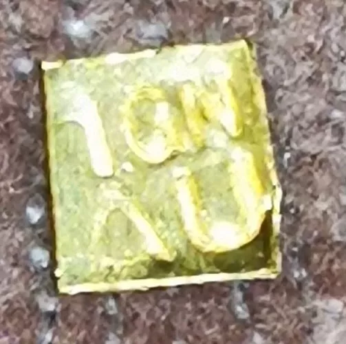 Lingot 1 grain or pur 24 carats k ct oro gold lingotin gr forme carré