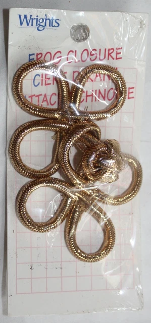 Cierre De Rana De Colección Wrights 2400, Dorado Metálico, 3,45" Nuevo Stock Antiguo