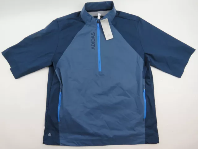 ADIDAS MEN PROVISIONAL Rain Shirt Short Sleeve Jacket Golf Full Zip Size  XL. $28.36 - PicClick