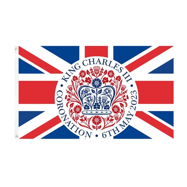 III Coronation Flag Commemorative Banner Prince Charles Coronation Bunting