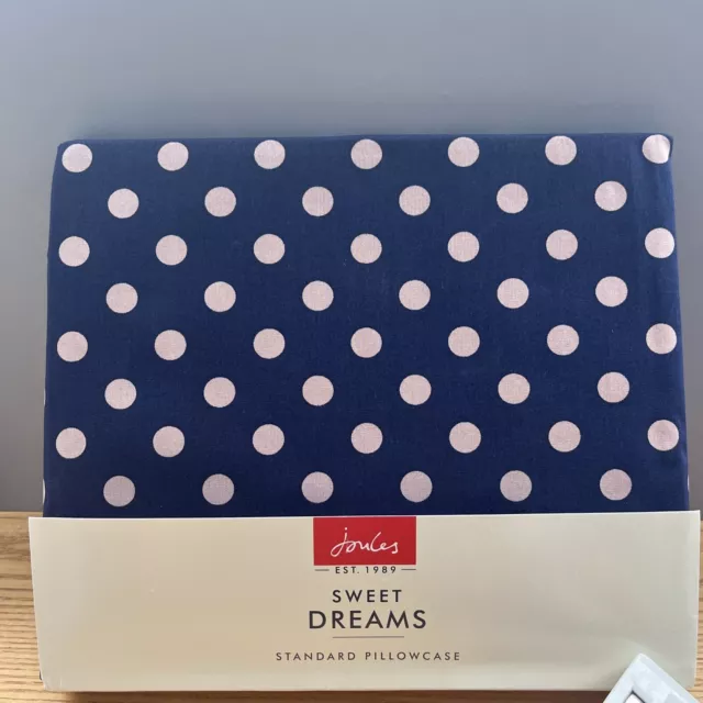 JOULES PILLOWCASE SWEET Dream Winter Bloom Standard Navy 48x74cm 100 Cotton Xx 9.99 PicClick UK