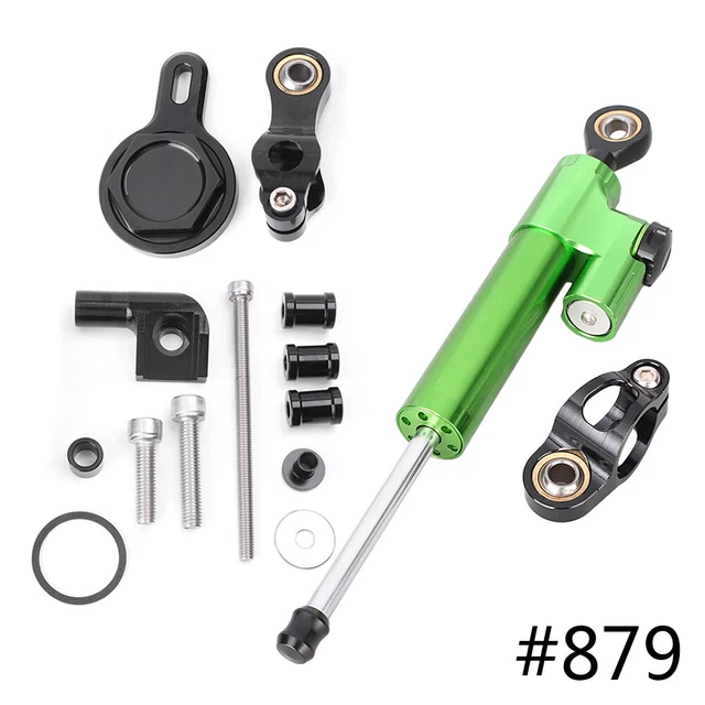 Kit staffa di montaggio stabilizzatore ammortizzatore sterzo per Yamaha YZF R1 1998-2001 b+n