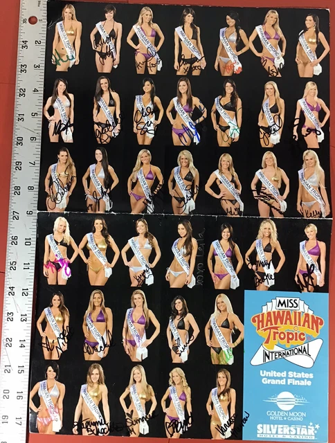 Miss Hawaiian Tropic International Grand Finale Signed Bikini ￼Poster