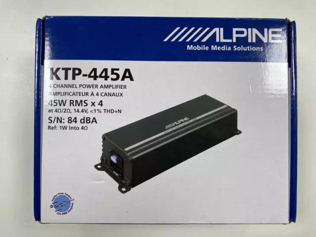 Alpine KTP-445A Head Unit Netzteil Verstärker 4 x 100 W OFFENE BOX