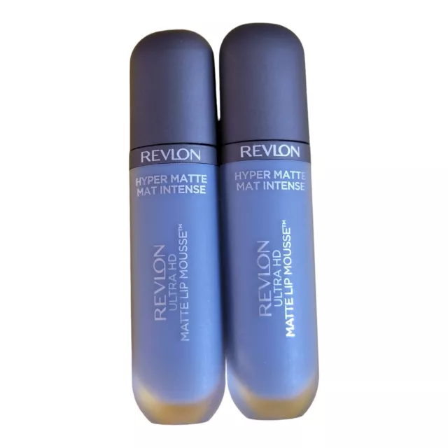 Lot Of 2 Revlon Ultra HD Matte Lipcolor Lipstick, 835 Blue Oasis, 0.2 fl oz, NEW