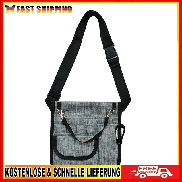 Borsa da cintura infermiera Fanny Pack infermiera utility - impermeabile (grigio chiaro)