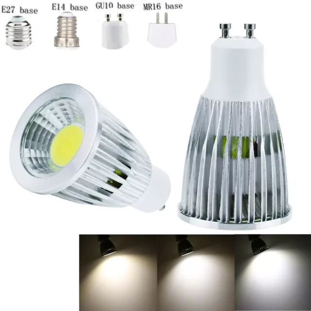 Dimmable LED Lampes Spot E27 E14 B22 GU10 GU5.3 MR16 Ampoule 6W 9W 12W 12V 24V