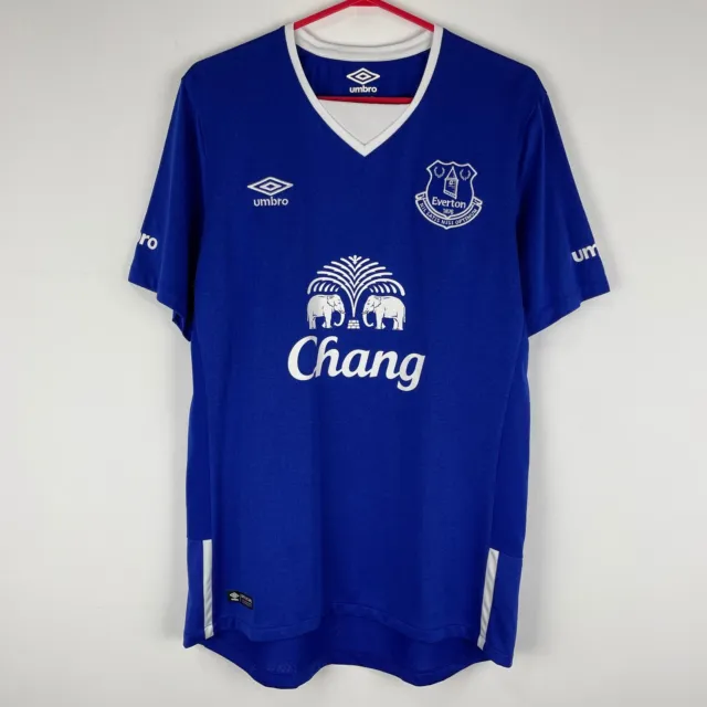 Everton 2015-2016 Home Football Shirt Umbro Soccer Jersey Trikot Maillot size M