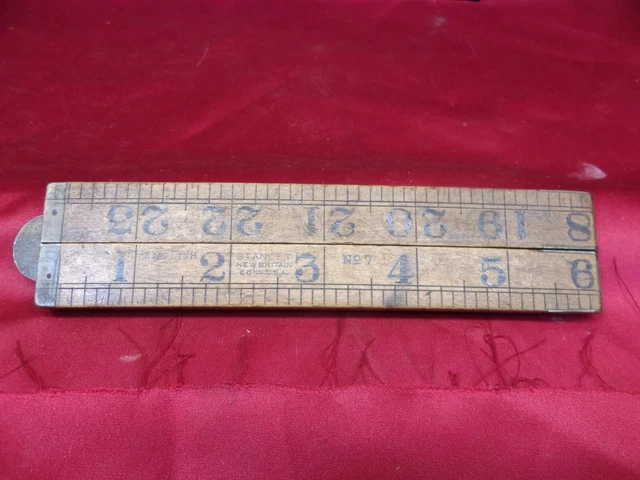 Very Good Early Stanley # 7 "Blind Man's" 2 ft. 4 Fold Rule