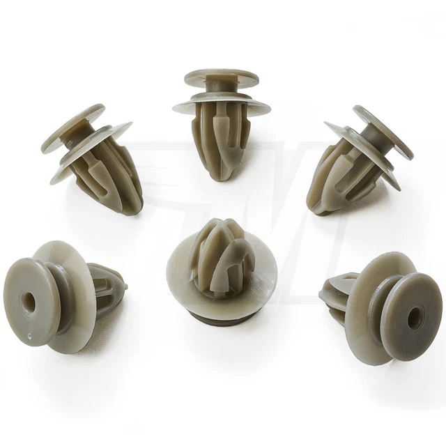 50 écrous/clips Plastique Pour Passages De Roue Voiture - Compatibles Mercedes, BMW, Audi, VW - Nylon Résistant