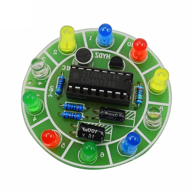 Premium Qualität CD4017 Sprachsteuerung LED Lampenhülle für Selbermachen Enth