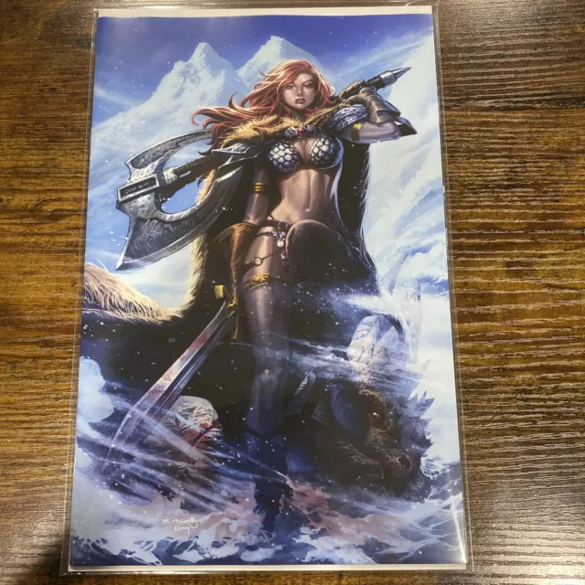 INVINCIBLE RED SONJA #1 * NM+ * STEPHEN SEGOVIA VIRGIN VARIANT COVER 2021 Vol 1