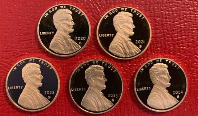 2020~21~22~2023 2024 S Lincoln Shield Cent Proof penny US proof mint proof set