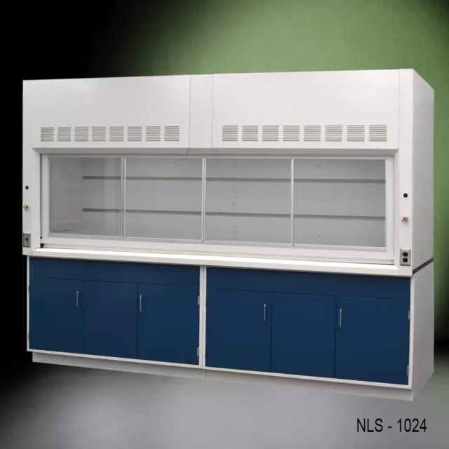 10' Fisher America Bench Fume Hood w/ General Storage Cabinets / E2-791