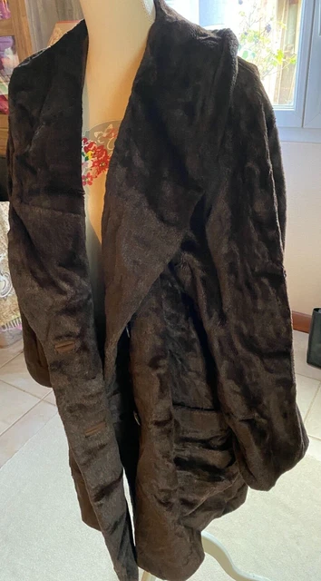 Manteau En Fourrure Véritable Statpelz Leipzig - Taille 40/42, Marron Clair | Occasion En Excellent état