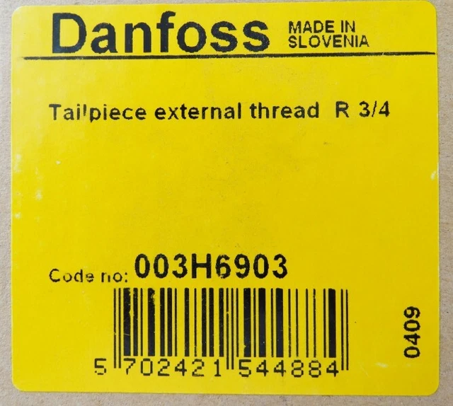 Danfoss - 003H6903 - set di connettori DN20, G1 per serie MD - inutilizzato/IMBALLO ORIGINALE -