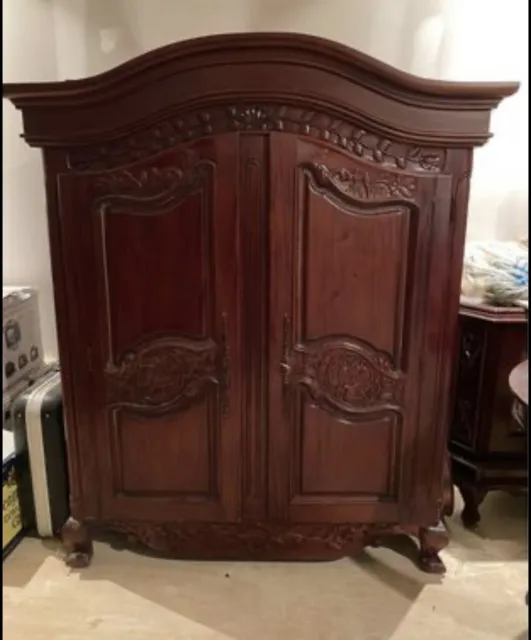 Mahogany French Style Small Armoire solid wood KIDS ROOM Entertainment Computer