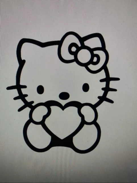 Brand New Hello Kitty Iron On Heat Transfer Vinyl Decal Cat