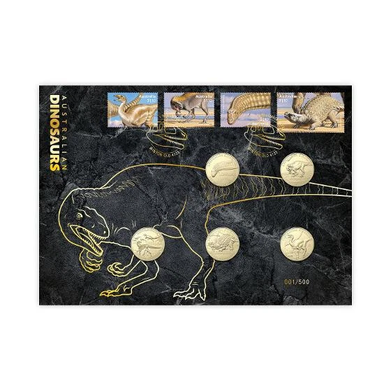 2022 Australian Dinosaurs Five-Coin Privy Mark Impressions PNC - Rare only 500