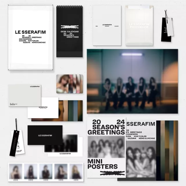 LE SSERAFIM 2024 SEASON’S GREETINGS/Code+Calendar+P.Book+Card+Poster
