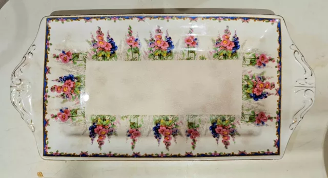 Alfred Meakin  Floral Sandwich  Plate 30x14cm