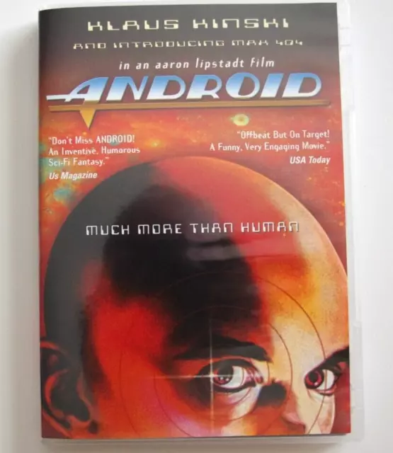 Android DVD 1982 Klaus Kinski Cult Sci-Fi Movie Anchor Bay region 1