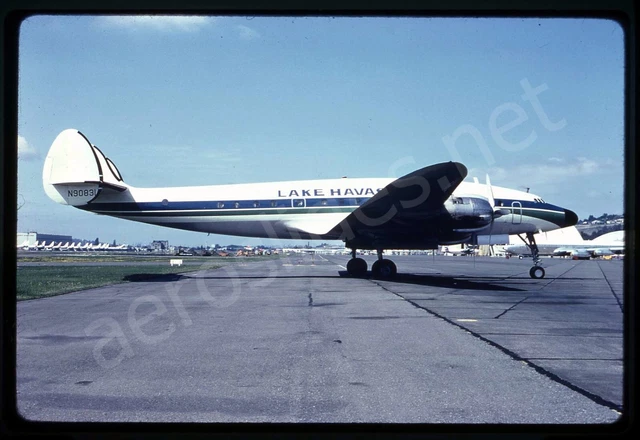 Lake Havasu City Lockheed L-049 N90831 NoDate NOTE Kodachrome Aircraft Slide/Dia