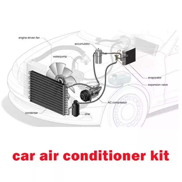 12V Cooling Underdash Air Conditioning Conditioner A/C Kit Universal Auto Car 3