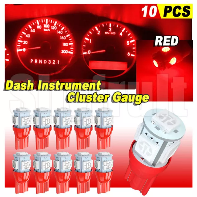 Dash Instrument Cluster Gauge Interior LED Light bulbs Kit For*95-03 Ford Ranger