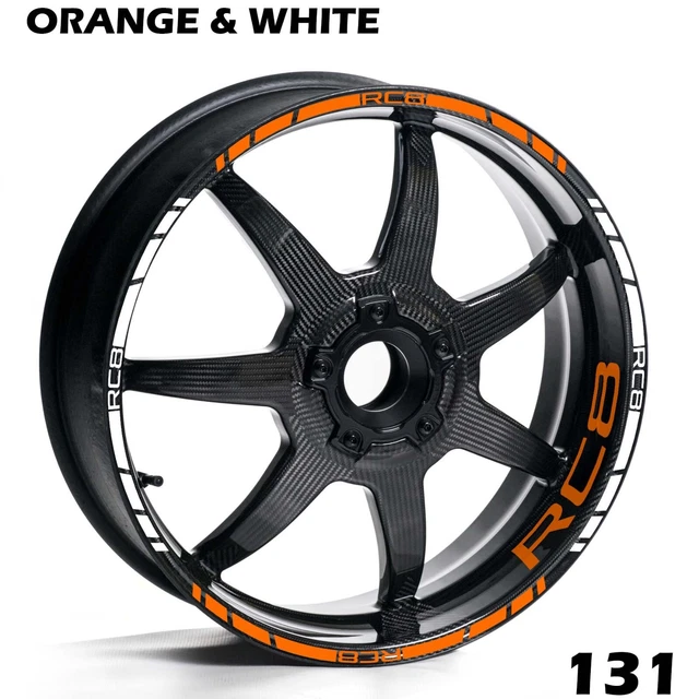 KTM RC8 MOTORCYCLES Wheel Rim Stripes Decals Tape Stickers Full Bike