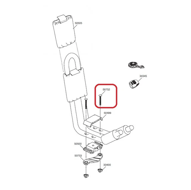 Thule M6x65 Carriage Bolt per Hull-a-Port + Pro 50752