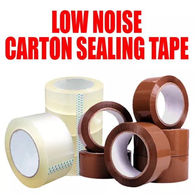 Strong Brown/Clear Parcel Packing  Packaging Tape Roll Carton Sealing 48Mm X 66M